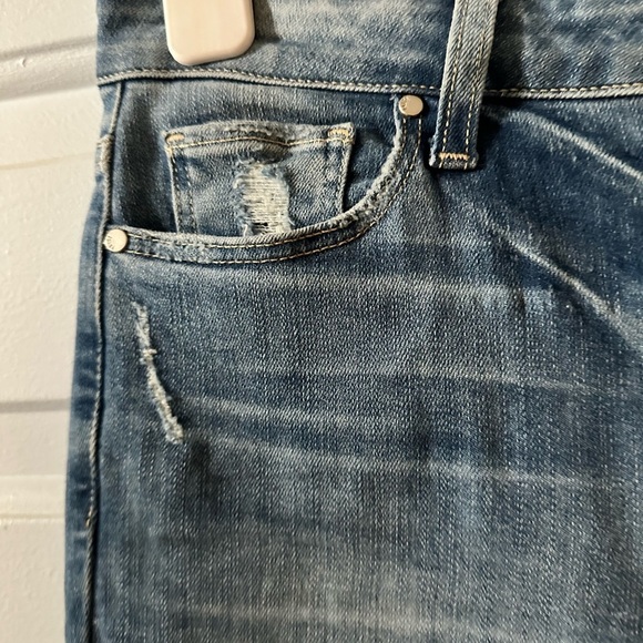 PAIGE Hoxton Ankle in Dezi Destructed distressed skinny ankle jeans 28 - Picture 7 of 13